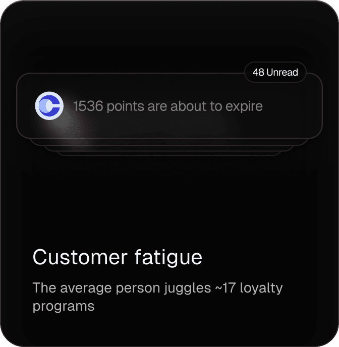 current loyalty points systems cause customer fatigue