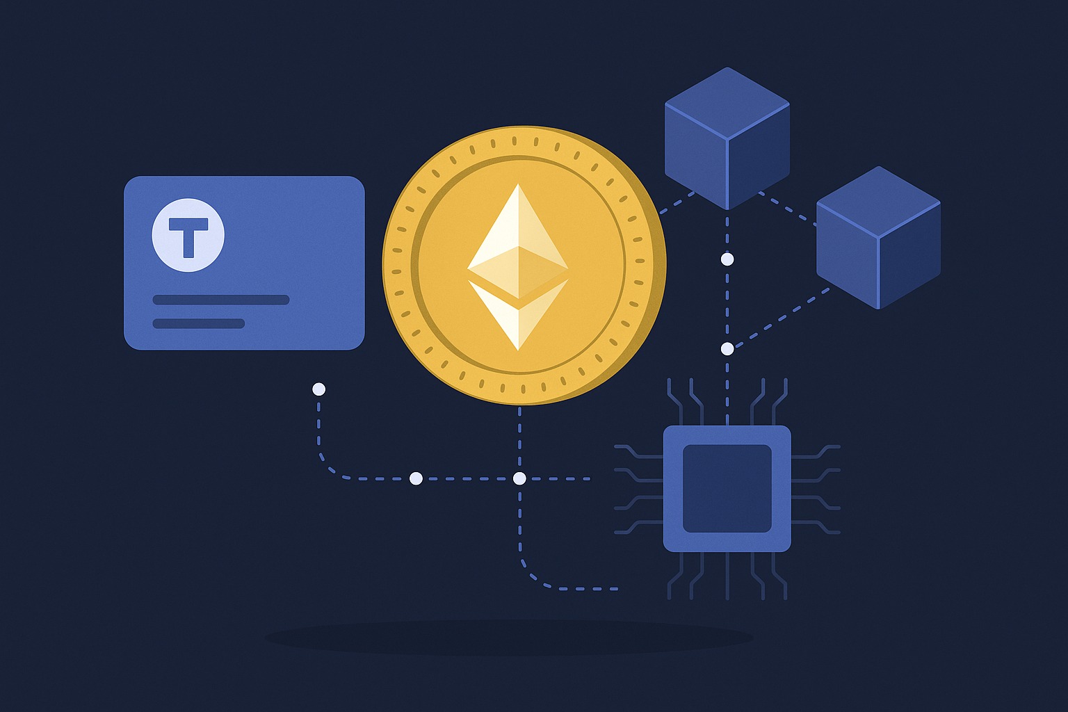 Visual showing the minting of digital loyalty tokens on a blockchain.